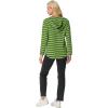 imageIWOLLENCE 2025 Fall Fashion Hoodies Sweatshirts Drawstring Casual Loose Long Sleeve Tops Shirts12green Blue Stripe