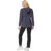 imageIWOLLENCE 2025 Fall Fashion Hoodies Sweatshirts Drawstring Casual Loose Long Sleeve Tops Shirts13black Purple Stripe