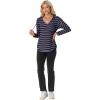imageIWOLLENCE 2025 Fall Fashion Hoodies Sweatshirts Drawstring Casual Loose Long Sleeve Tops Shirts13black Purple Stripe