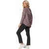 imageIWOLLENCE 2025 Fall Fashion Hoodies Sweatshirts Drawstring Casual Loose Long Sleeve Tops Shirts14dark Pink Black
