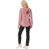 imageIWOLLENCE 2025 Fall Fashion Hoodies Sweatshirts Drawstring Casual Loose Long Sleeve Tops Shirts15pink Red Stripe