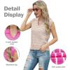imageIWOLLENCE Womens Casual Sweater Vest Cap Sleeve Knit Pullover V Neck Sleeveless Tank Tops 2025 Spring Summer Clothes04 Light Camel