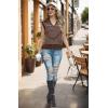 imageIWOLLENCE Womens Casual Sweater Vest Cap Sleeve Knit Pullover V Neck Sleeveless Tank Tops 2025 Spring Summer Clothes07 Brown