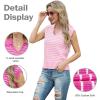 imageIWOLLENCE Womens Casual Sweater Vest Cap Sleeve Knit Pullover V Neck Sleeveless Tank Tops 2025 Spring Summer Clothes08 Light Pink