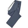 imageWomens Active Stretch Pants Quick Dry Breathable Athletic Trousers Comfy Fit Travel Hiking Pant Senior with Zipper PocketsCnavy Blue