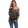 imageIWOLLENCE Womens Waffle Knit Tunic Blouse Tie Knot Henley Tops Loose Fitting Bat Wing Plain ShirtsZ01black Apricot Flower