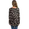 imageIWOLLENCE Womens Waffle Knit Tunic Blouse Tie Knot Henley Tops Loose Fitting Bat Wing Plain ShirtsZ01black Apricot Flower