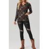 imageIWOLLENCE Womens Long Sleeve Aztec Western T Shirts Vintage Geometry Graphic Henley Tops Casual Button Down BlouseFpbrown Blue Diamond