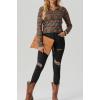 imageIWOLLENCE Womens Long Sleeve Aztec Western T Shirts Vintage Geometry Graphic Henley Tops Casual Button Down BlouseFpcow Brown Green