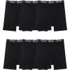 imageIWOLLENCE Mens Boxer Briefs Breathable Soft MoistureWicking Cotton Underwear with Comfort Flex Waistband MultipackBlack 6pack