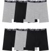 imageIWOLLENCE Mens Boxer Briefs Breathable Soft MoistureWicking Cotton Underwear with Comfort Flex Waistband MultipackBlack Gray 6pack