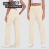 imageIWOLLENCE Womens Cargo Sweatpants Baggy Wide Straight Leg Sweats Pants with PocketsE02 Apricot
