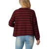 imageIWOLLENCE Womens Lightweight Cropped Cardigan V Neck Long Sleeve Waffle Knitted Button Up Sweater Tops TrendyAdark Red