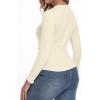 imageIWOLLENCE Womens Long Sleeve Thermal Shirts Crewneck Fleece Undershirt Plain Base Layer Tops Cold Weather UnderwearCbeige