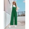imageIWOLLENCE Jumpsuits For Women Boho Overalls Casual Long Bib Loose Womens Rompers with Pockets 20259 Green