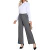 imageIWOLLENCE Womens Wide Leg Sweatpants Mid Rise Adjustable Drawstring Baggy Sweat Pants with PocketsDark Grey
