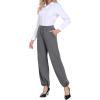 imageIWOLLENCE Womens Wide Leg Sweatpants Mid Rise Adjustable Drawstring Baggy Sweat Pants with PocketsDark Grey