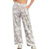 imageIWOLLENCE Womens Casual Loose Checkered Wide Leg Pants High Waist Straight Lounge Y2K Gingham TrousersMccamo Bough