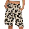 Khaki Black Flower