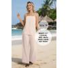 image:imageIWOLLENCE Womens 2 Piece Sets Spaghetti Strappy Tank Top and Long Pant with Pockets Lounge Matching Sets Beach VacationCapricot