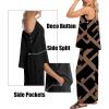 image:imageIWOLLENCE Womens 2 Piece Sets Spaghetti Strappy Tank Top and Long Pant with Pockets Lounge Matching Sets Beach VacationFpblack Rectangle