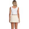 image:imageIWOLLENCE Womens Mini Skirt with Shorts Underneath Casual Summer Short Skirts Cute A Line SkortsBeige