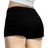 image:imageIWOLLENCE Womens Striped Micro Shorts Knit Low Rise Y2K Going Out Mini Shorts Casual Short LoungewearCblack