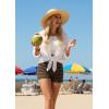 image:imageIWOLLENCE Womens Striped Micro Shorts Knit Low Rise Y2K Going Out Mini Shorts Casual Short LoungewearStcoffee Black