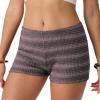 image:imageIWOLLENCE Womens Striped Micro Shorts Knit Low Rise Y2K Going Out Mini Shorts Casual Short LoungewearStpurple Gray