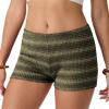 image:imageIWOLLENCE Womens Striped Micro Shorts Knit Low Rise Y2K Going Out Mini Shorts Casual Short LoungewearStyellow Gray