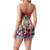 image:imageIWOLLENCE Womens Tube Tops Flowy Pleated Strapless Top Long Sleeveless Bandeau Tanks Cute Beach Coverups SummerFp White Ink Red