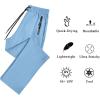 image:imageIWOLLENCE Womens Active Stretch Pants Quick Dry Breathable Athletic Comfy Fit Hiking Pant with Zipper PocketsCblue