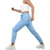 image:imageIWOLLENCE Womens Active Stretch Pants Quick Dry Breathable Athletic Comfy Fit Hiking Pant with Zipper PocketsCblue