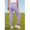 image:imageIWOLLENCE Womens Active Stretch Pants Quick Dry Breathable Athletic Comfy Fit Hiking Pant with Zipper PocketsCpurple