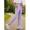image:imageIWOLLENCE Womens Active Stretch Pants Quick Dry Breathable Athletic Comfy Fit Hiking Pant with Zipper PocketsCpurple