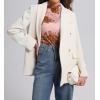 image:imageIWOLLENCE Womens Sexy Lace Long Sleeve Mock Neck Tops Trendy Floral See Through Blouse Western Sheer Mesh ShirtsEpink Brown Camellia