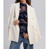 image:imageIWOLLENCE Womens Sexy Lace Long Sleeve Mock Neck Tops Trendy Floral See Through Blouse Western Sheer Mesh ShirtsFnavy Blue Dahlia