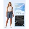 image:imageIWOLLENCE Womens 7 Hiking Shorts Stretch Lightweight Quick Dry Athletic Comfy Summer Long Shorts with 2 Zipper PocketsCnavy Blue