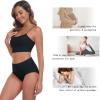 image:imageIWOLLENCE Womens Cotton Postpartum Underwear High Waisted Full Coverage Panties Plus Size amp RegularBlack5pack