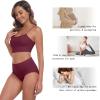 image:imageIWOLLENCE Womens Cotton Postpartum Underwear High Waisted Full Coverage Panties Plus Size amp RegularMulticolor5packa2