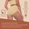 image:imageIWOLLENCE Womens Cotton Postpartum Underwear High Waisted Full Coverage Panties Plus Size amp RegularNude5pack