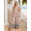 image:imageIWOLLENCE Womens Summer Jumpsuits Boho Wide Leg Overalls Casual Loose Rompers with Pockets 202546 Fppurple Primrose