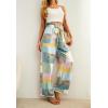 image:imageIWOLLENCE Womens Wide Leg Pants with Pockets High Waist Adjustable Knot Loose Casual Trousers Business Work Casual Pants52 Colorful Patchwork