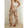 image:imageIWOLLENCE Womens Wide Leg Pants with Pockets High Waist Adjustable Knot Loose Casual Trousers Business Work Casual Pants53 Pezzli Retro Flower