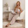 image:imageIWOLLENCE Womens Summer Jumpsuits Boho Wide Leg Overalls Casual Loose Rompers with Pockets 202603 Light Khaki