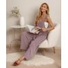 image:imageIWOLLENCE Womens Summer Jumpsuits Boho Wide Leg Overalls Casual Loose Rompers with Pockets 202605 Purple Pink
