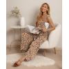 image:imageIWOLLENCE Womens Summer Jumpsuits Boho Wide Leg Overalls Casual Loose Rompers with Pockets 202626 Ld Apricot