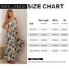 image:imageIWOLLENCE Womens Summer Jumpsuits Boho Wide Leg Overalls Casual Loose Rompers with Pockets 202633 Fp Khaki Black Flower
