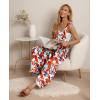 image:imageIWOLLENCE Womens Summer Jumpsuits Boho Wide Leg Overalls Casual Loose Rompers with Pockets 202637 Fp White Maple