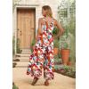image:imageIWOLLENCE Womens Summer Jumpsuits Boho Wide Leg Overalls Casual Loose Rompers with Pockets 202637 Fp White Maple